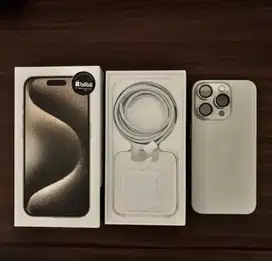 Iphone 15 PRO 256 GB ex RESMI Natural Titanium