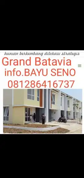 Rumah exclusive 2 lantai Grand Batavia dp.18x tangerang