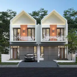 Rumah 2 Lantai Dalam Cluster Cuma 7 Menit Dari Pintu Tol & Stasiun LRT