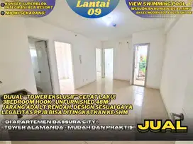 Cocok Invest! Dijual 3BR UNFURNISHED Atas Mall View Kolam Bassura City