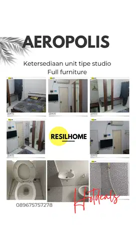 Sewa perbulan apartemen aeropolis AR3 towr 1 neglasari Tangerang murah