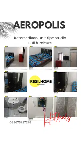Sewa bulanan murah apartemen Aeropolis ar3 tower 3 bandara Tangerang