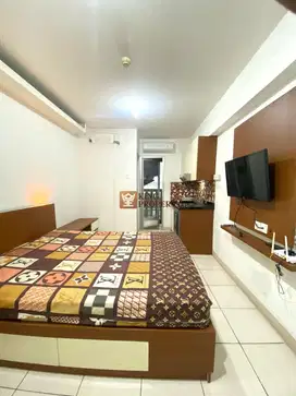 Studio Coastview Greenbay Pluit 21m2 Minimalist Furnished Interior