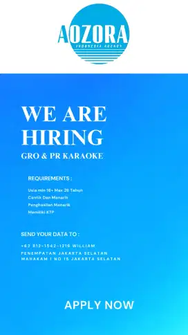 LOWONGAN LC KARAOKE BLOK M JAKSEL