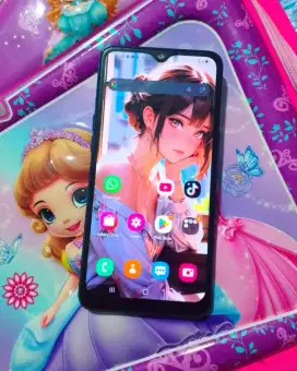 Samsung A10S Jaringan 4G Ram 2/32 gb Sidikjari Full.