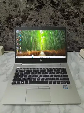 Hp elitebook 830 G5, Core i5 8350U, ram 16GB, ssd 256gb, Layar 13,3in