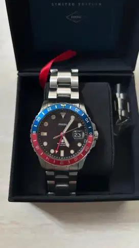Jual Jam Fossil Blue GMT Limited Edition