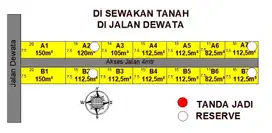 Sewa Tanah Min 25th Luas mulai 112m² di Jl Dewata Sidakarya Denpasar
