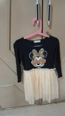 Dress anak mickey mouse