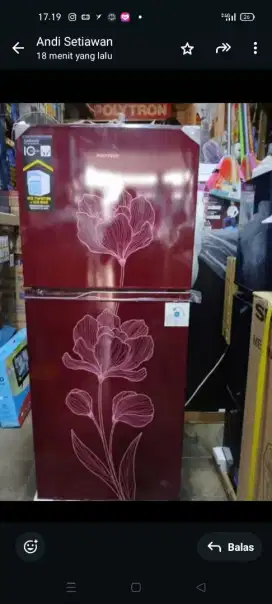 Kulkas 2 pintu Polytron