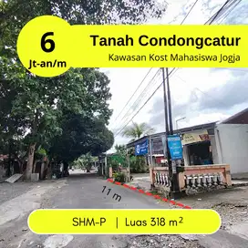 Utara UGM Jogja, Jual Tanah Murah Condongcatur (Rumah Kost, Homestay)