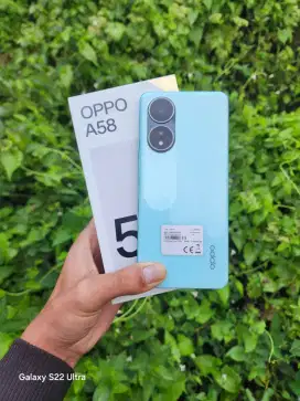 Oppo A58 RAM 6/128 Fullset minus layar ada titik merah mode terang ama
