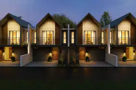 5 Menit Pasar Rejodani, Rumah Scandinavian 2 Lantai Jogja, 4 KT