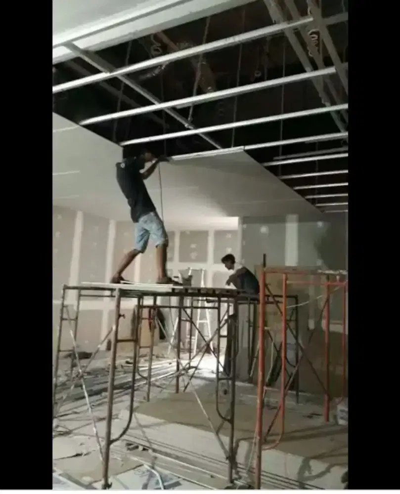 JASA Renov/pasang PLAFON,partisi&Las Listrik @BERGARANSI