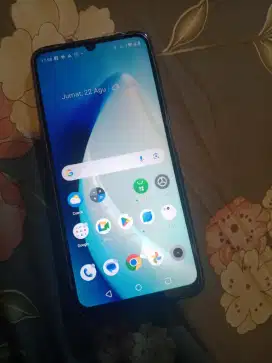 FULL SET HP REAL ME NOTE 50 WARNA BIRU BARU SEBULAN