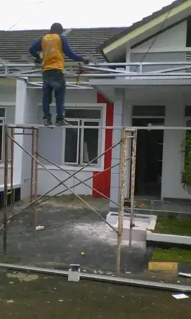 Kanopi bajaringan ganti atap rumah renop