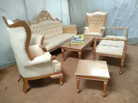 Kursi tamu sofa klasik terbaru full kayu jati