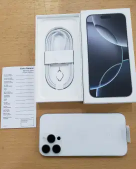 iPhone 16 Pro Max ProMax 512GB White Titanium iBox Cuma Buka Segel
