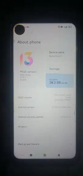 Dijual 650 Nepiss ,hp REDMI NOT 9 RAM 4/64 KEL BATANGAN