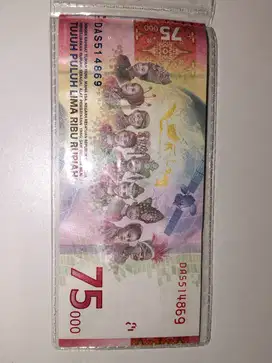 Uang kertas 75 ribu