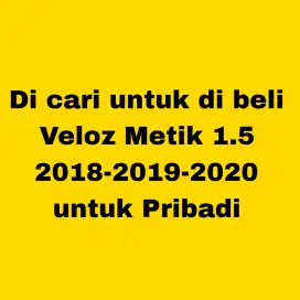 Di cari untuk di beli veloz metik 1.5