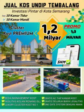 JUAL KOS 10KT 1,2MILYAR PROMO UNDIP MULAWARMAN TEMBALANG