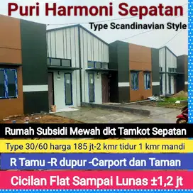 Ckp Boking 1 jt dpt Rumah Subsidi Mewah 2 kmr tidur 1 kmr mandi