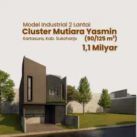 Kartasura, Rumah Industrial 2 Lantai di Cluster Mutiara Yasmin