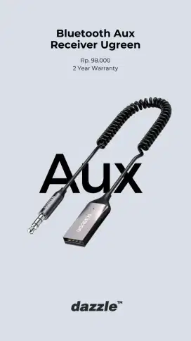 BLUETOOTH RECEIVER AUX UGREEN GARANSI 2 TAHUN