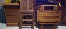 Meja Kusi Lipat Jati jepara ( Utk Belajar Anak)