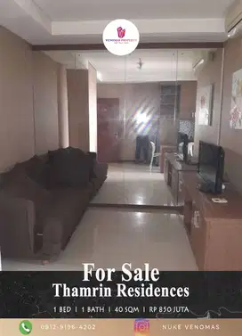 Jual Apartemen Thamrin Residence 1 Bedroom Lantai Rendah