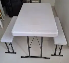 Meja Lipat Plus Bangku Krisbow ACE Hardware Lengkap Box