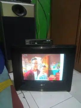 Tv Tabung LG Ultra Slim 14 Inch + Stb F-leco