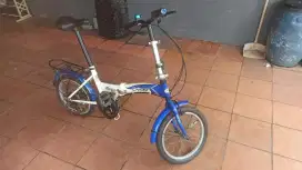 Sepeda Cardiff Genio warna biru ukuran velg 16 bisa Lipat Ciracas
