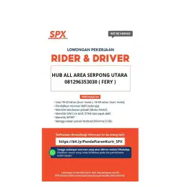 Lowongan Kerja Mitra Rider dan Driver