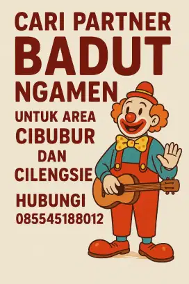 loker untuk ngamen badut