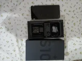Dijual Samsung S10+ram 8/128,lengkap dos buku,tanpa lecet