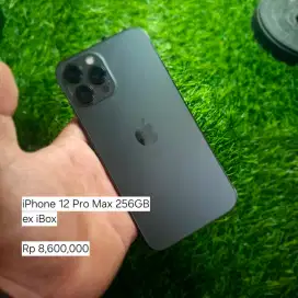 iPhone 12 Pro Max 256GB ex iBox Fullset Ori / Terima TT BT / Hp second