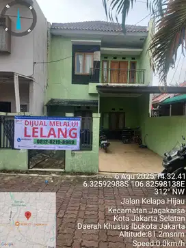 Dilelang rumah Green kebagusan jagakarsa