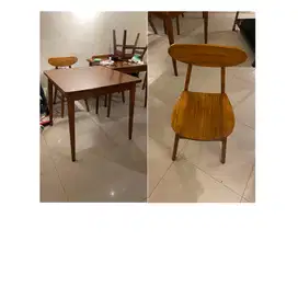 DIJUAL MEJA KURSI KAYU JATI BEKAS USAHA KOPITIAM TAMAN PURING JAKSEL