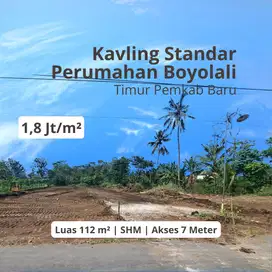 Kavling 110m² Boyolali Kota, Jalan 7 Meter, SHM