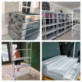 Rak besi siku lubang  Tebal 
5 & 4 susun 100x40x200cm 
Bayar COD.kokoh