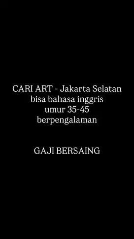 CARI ART JAKARTA SELATAN