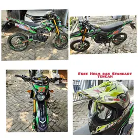 Motor klx Drecktiker hijau