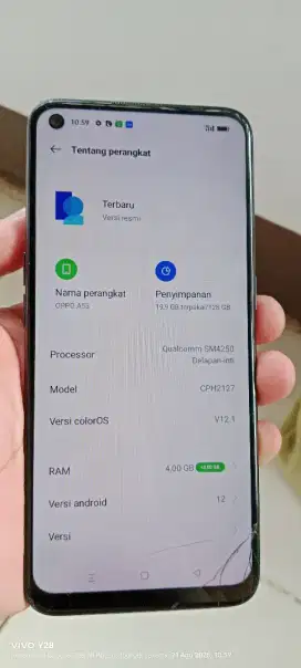 Opo.  A53.  4+3/64. Mnus retak pjok bwah nya sgel orian norml