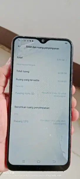 Vivo.  Y12.   3/64.  Mnus ada noda putuh di lyar norml smua