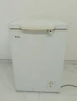 Freezer Box Merk Tcl 100 liter siap pakai murah bandung