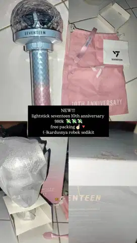 Lightstick Seventeen 10th Anniversary original 100%
