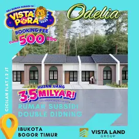 Rumah subsidi clauster Odelia di timur cibubur