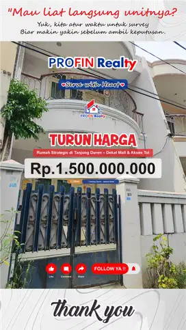 Rumah Strategis Tanjung Duren grogol - jakarta barat